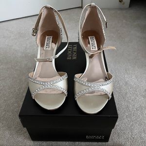 Badgley Mischka Gillian Ankle Strap Heel.